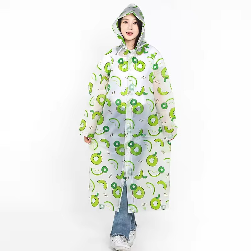 Poncho de PEVA reutilizable en una variedad de impermeables estampados 862