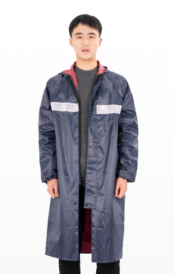 Chubasquero largo de PVC con tela Oxford 8207