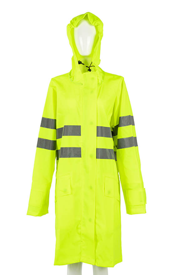 Impermeable largo de PVC/tela de punto, estilo ruso 8232